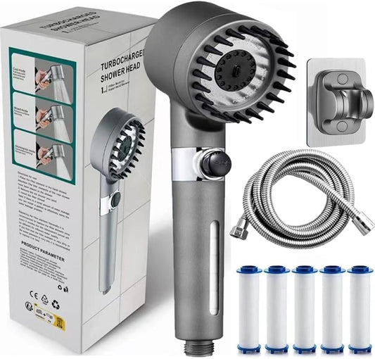 Ion Shower Drops Head Filtered Showerhead With Five Filters