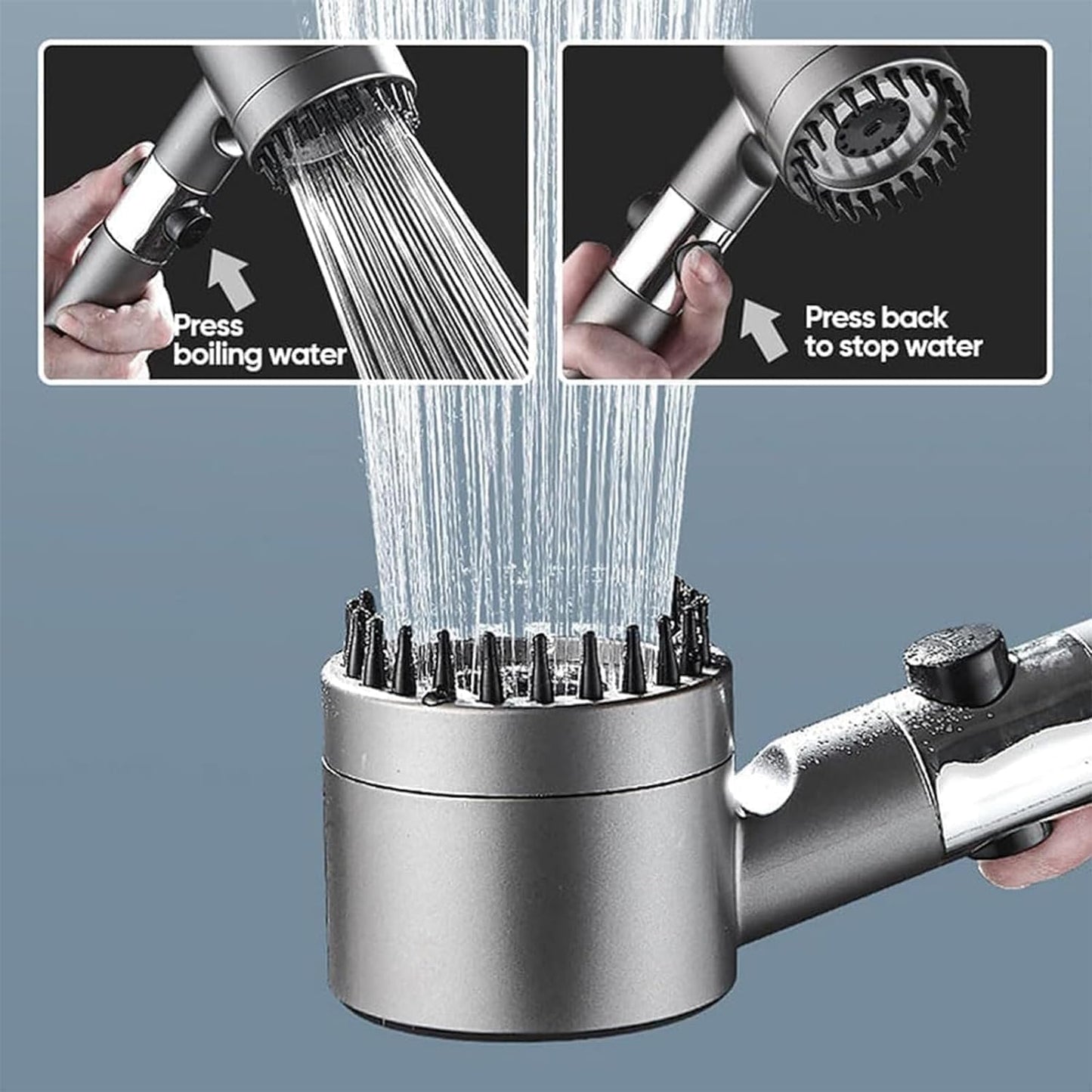 Ion Shower Drops Head Filtered Showerhead With Five Filters