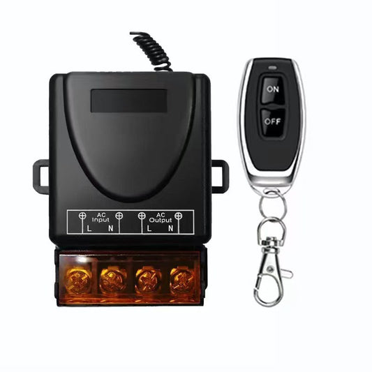 433Mhz Wireless Remote Control Switch AC 110V 120V 240V 220V 30A Relay Receiver with 2 Transmitters for Light Water Pump Household Appliances Farm Irrigation and Electrical Equipment