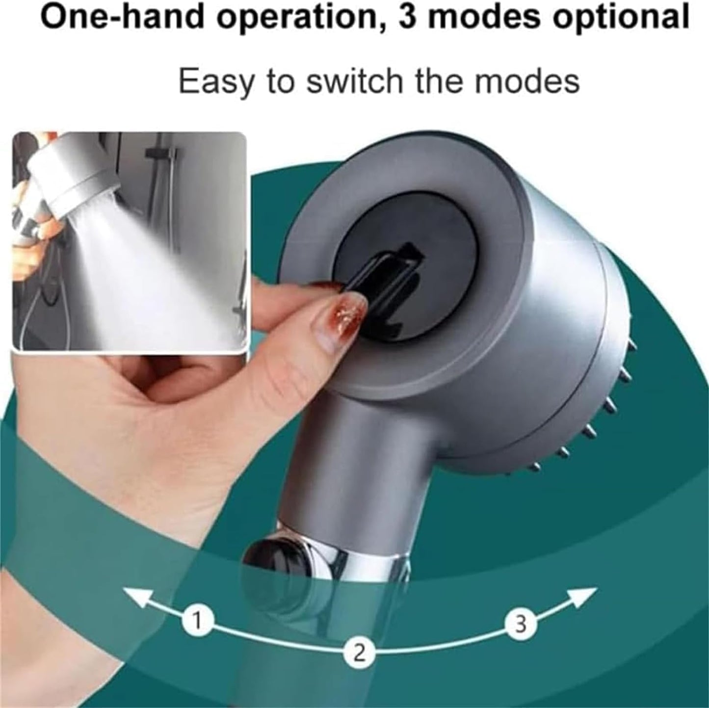 Ion Shower Drops Head Filtered Showerhead With Five Filters