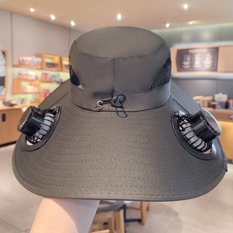 Hat with Fans Solar Power