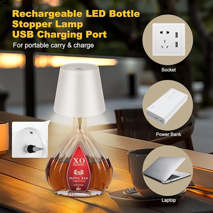 Wireless Bottle Lamp(2pcs )