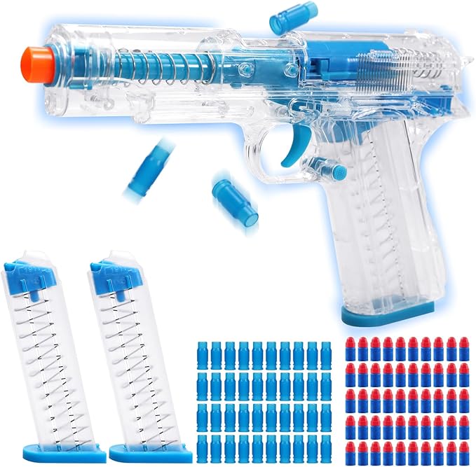 Soft Bullet Toy Gun Shell Ejecting for Boys, Realistic Toy Pistol