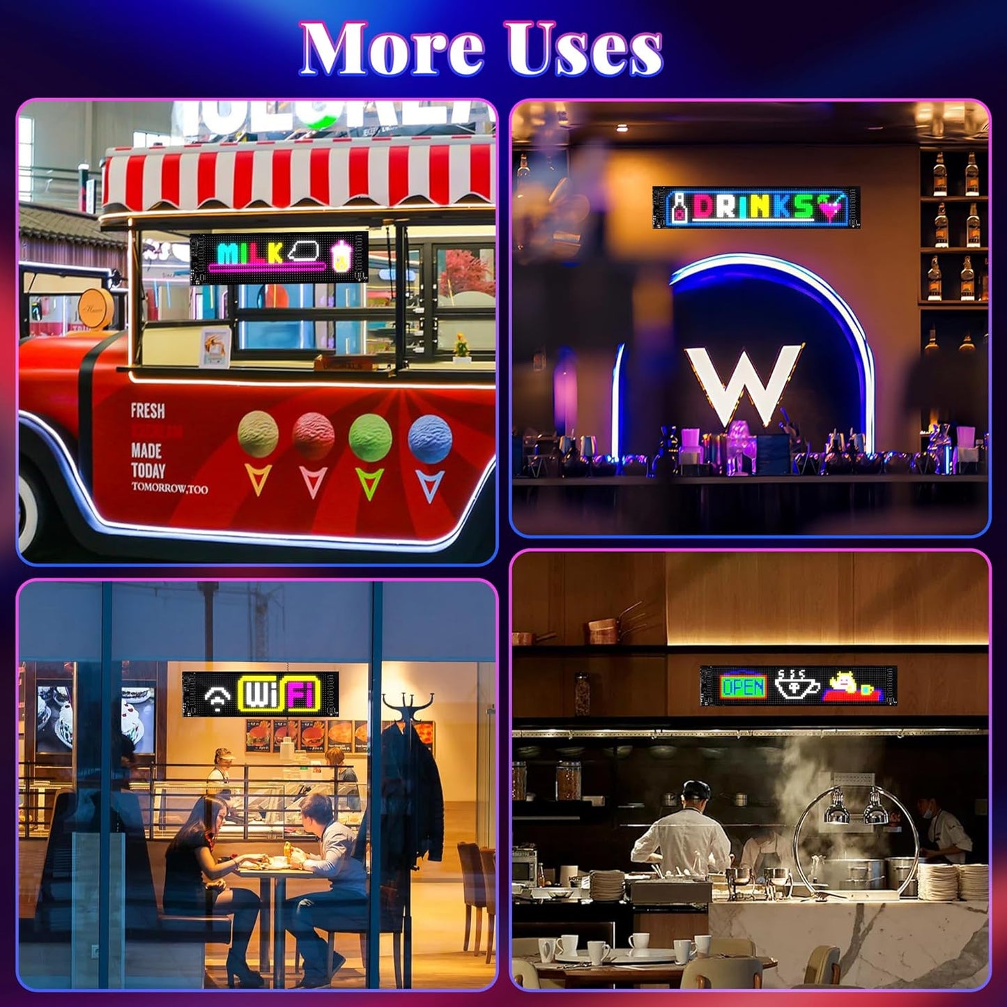 2PC Devil Eyes LED Light Strips for Cars/Trucks/SUVs