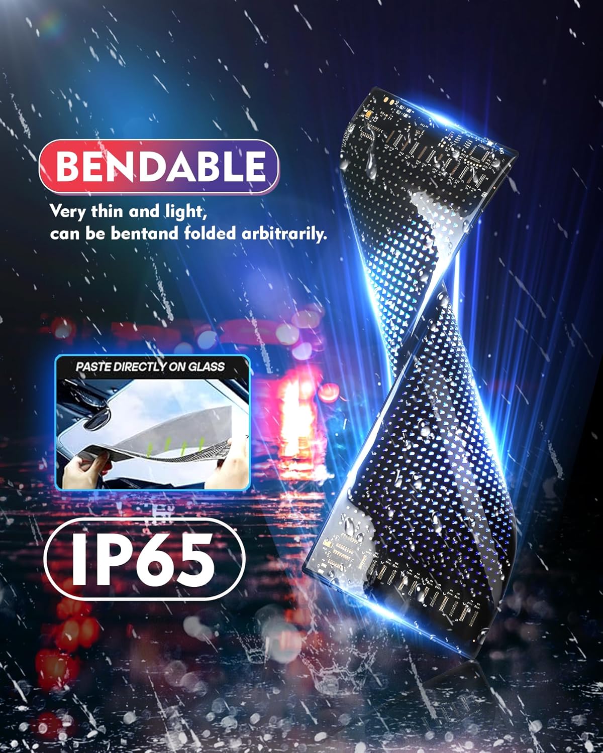 2PC Devil Eyes LED Light Strips for Cars/Trucks/SUVs